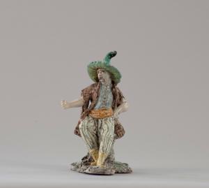 Pietro Giraud (Sassuolo, Documentato intorno al 1764), Figura Orientale in Ceramica di Sassuolo